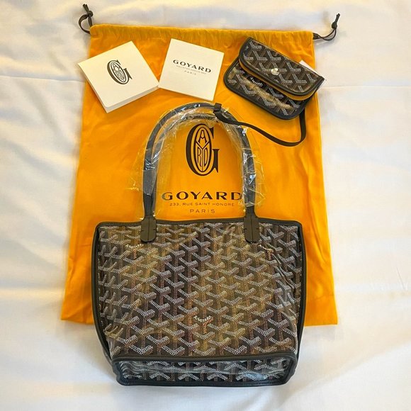 ❌SOLD❌ New GOYARD Anjou Mini Black Reversible Tote - Picture 11 of 16